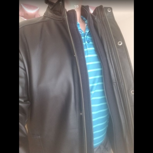 ✨Host ✅ Pick✨ Brand New! Johnson & Murphy Lambskin Genuine Leather Jacket - Picture 3 of 8